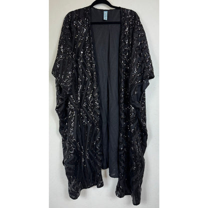 M. Fasis Black Short Sleeve Cardigan Women's 30/32