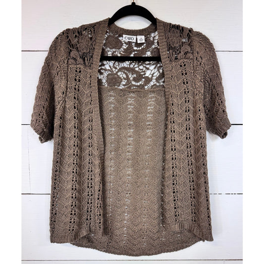 Cato Short Sleeve Cardigan Women's Size Medium