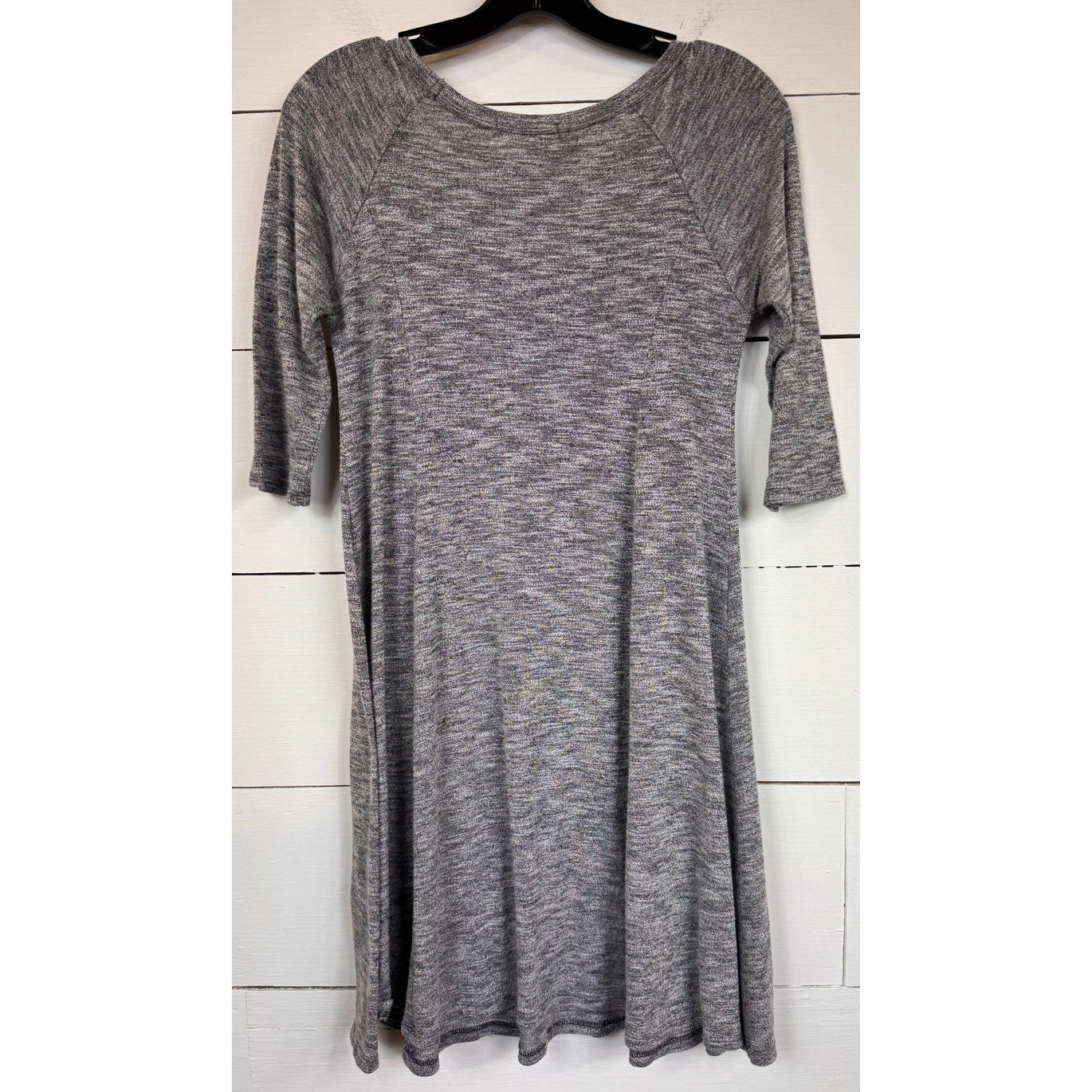 Acemi 3/4 Sleeve Gray Knit Dress Women's Size Large