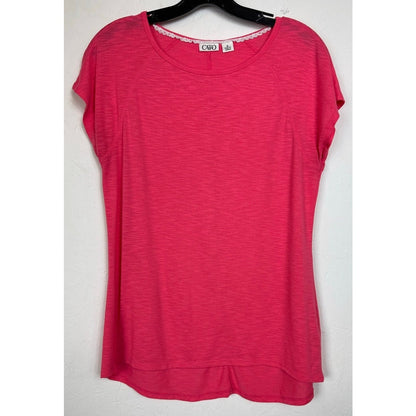 Cato Pink Short Sleeve Blouse Women's Medium