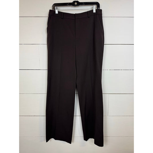 Chaps Wide Leg Brown Dress Pants Women's Size 10