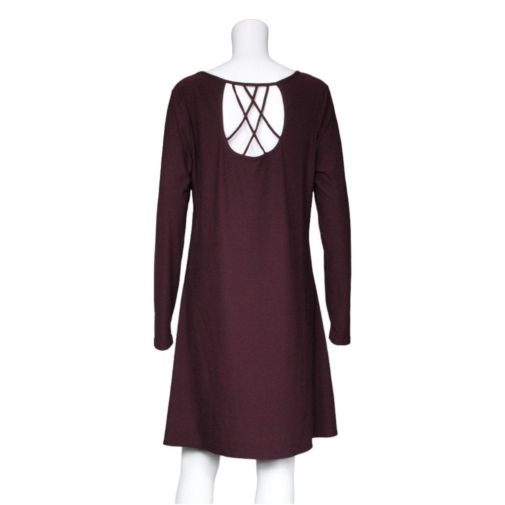 Mudd Long Sleeve Knee Length Dress Women Size XL