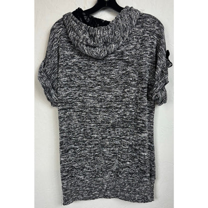 No Boundaries Black & White Short Sleeve Blouse Women's XL