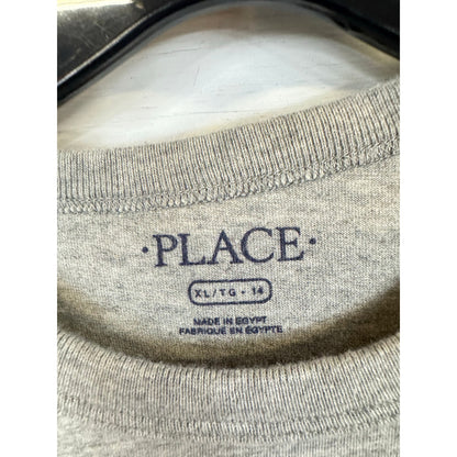 The Children's Place Gray Long Sleeve T-shirt Boy's Extra Large 14