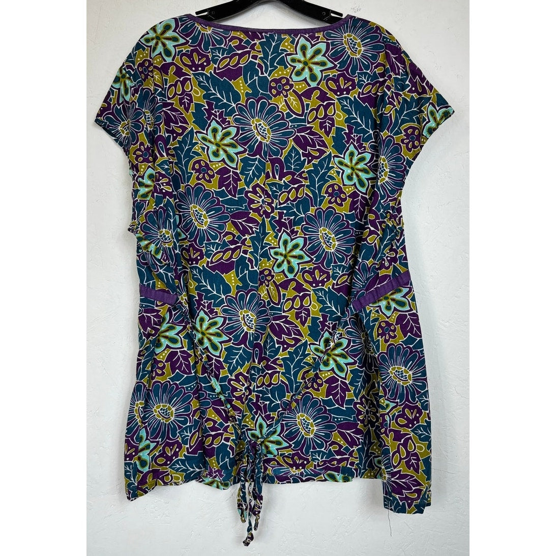 Cato Blue Short Sleeve Blouse Women's 26/28W