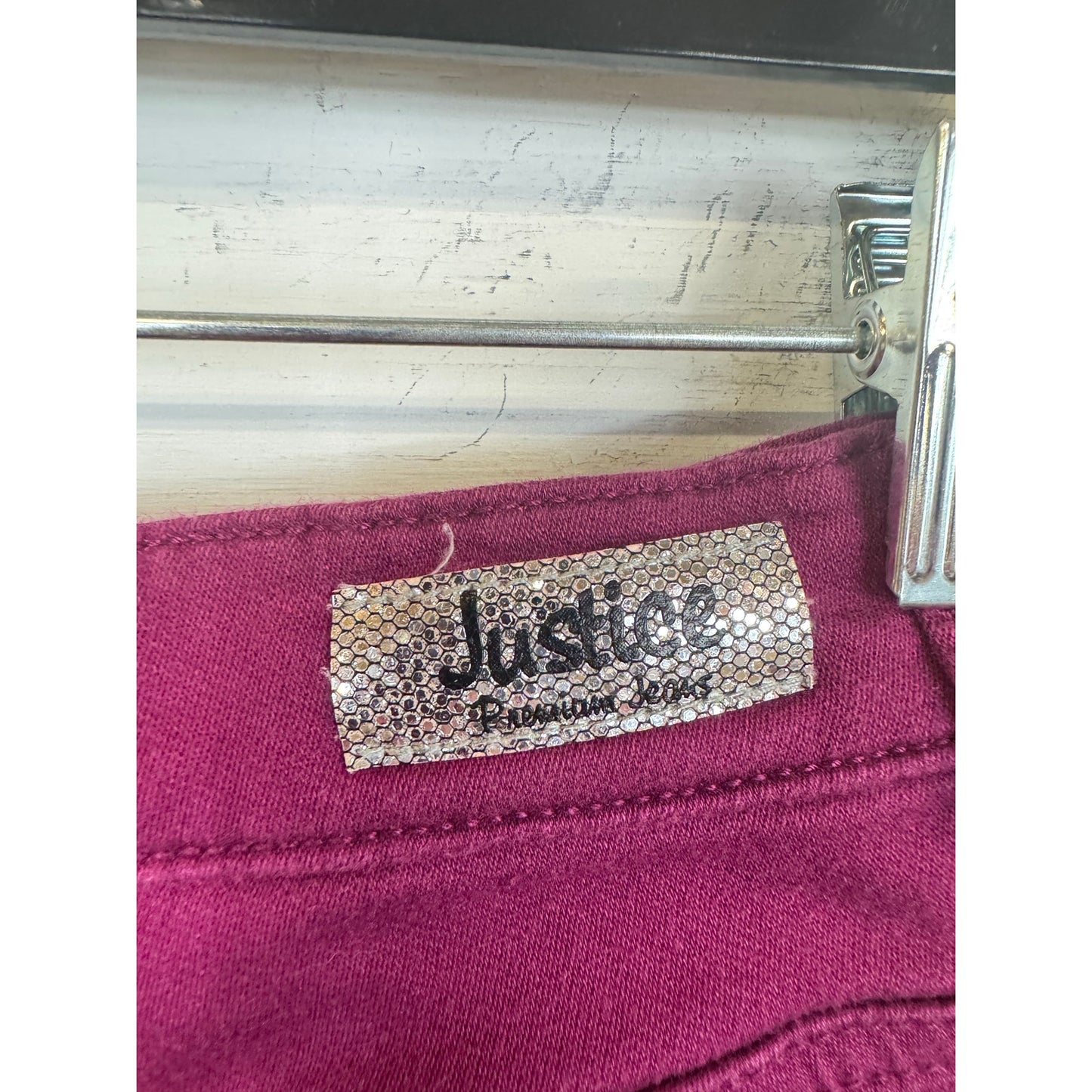 Justice Purple Skinny Pants Girl's 12