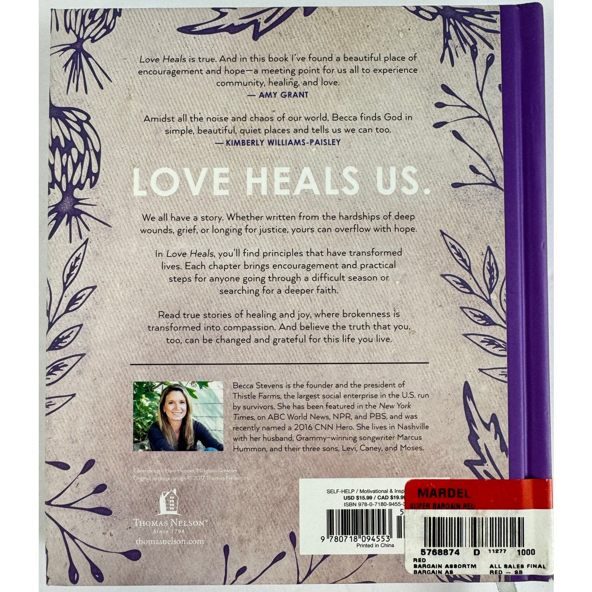 Love Heals by Becca Stevens (Hardcover)