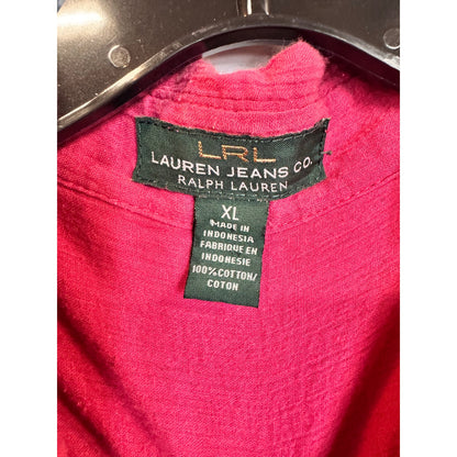 Lauren Jeans Co. Long Sleeve Button Up Shirt Women's Size XL