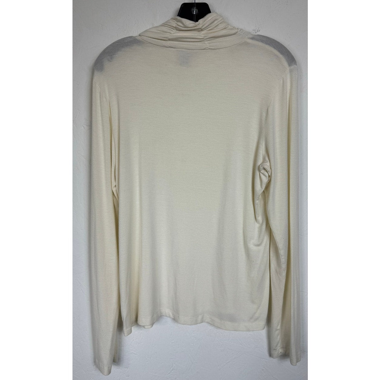 Jillian Nicole White Long Sleeve Turtleneck Blouse Women's Large
