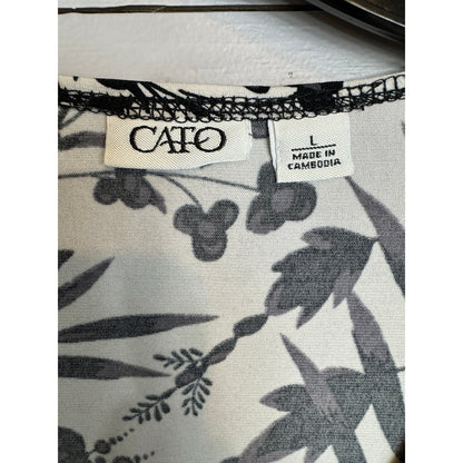 Cato 3/4 Sleeve Blouse Women's Size Large