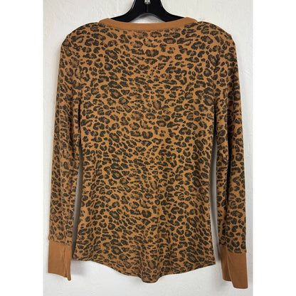 Time And Tru Brown Long Sleeve Shirt Women's Small
