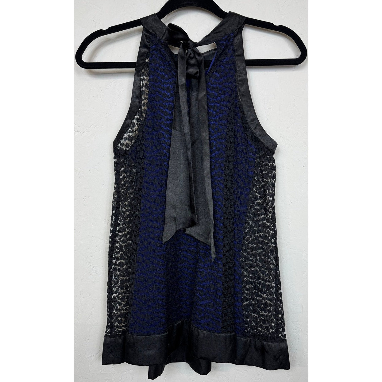 Nicole Black Blue Blouse Women's Small