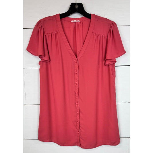 Maurices Short Sleeve Blouse Women's Size Medium