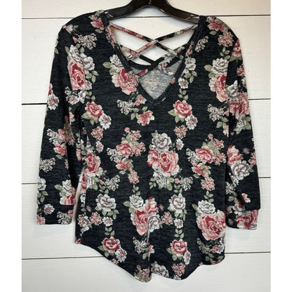 No Boundaries 3/4 Sleeve Top Women's Size Medium