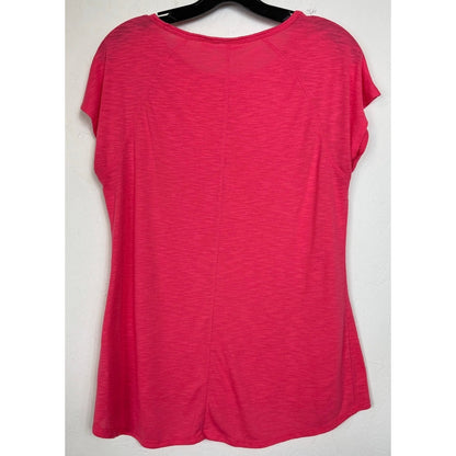 Cato Pink Short Sleeve Blouse Women's Medium