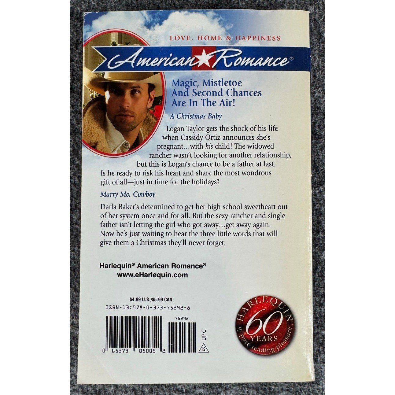 A Cowboy Christmas by Marin Thomas (Paperback)