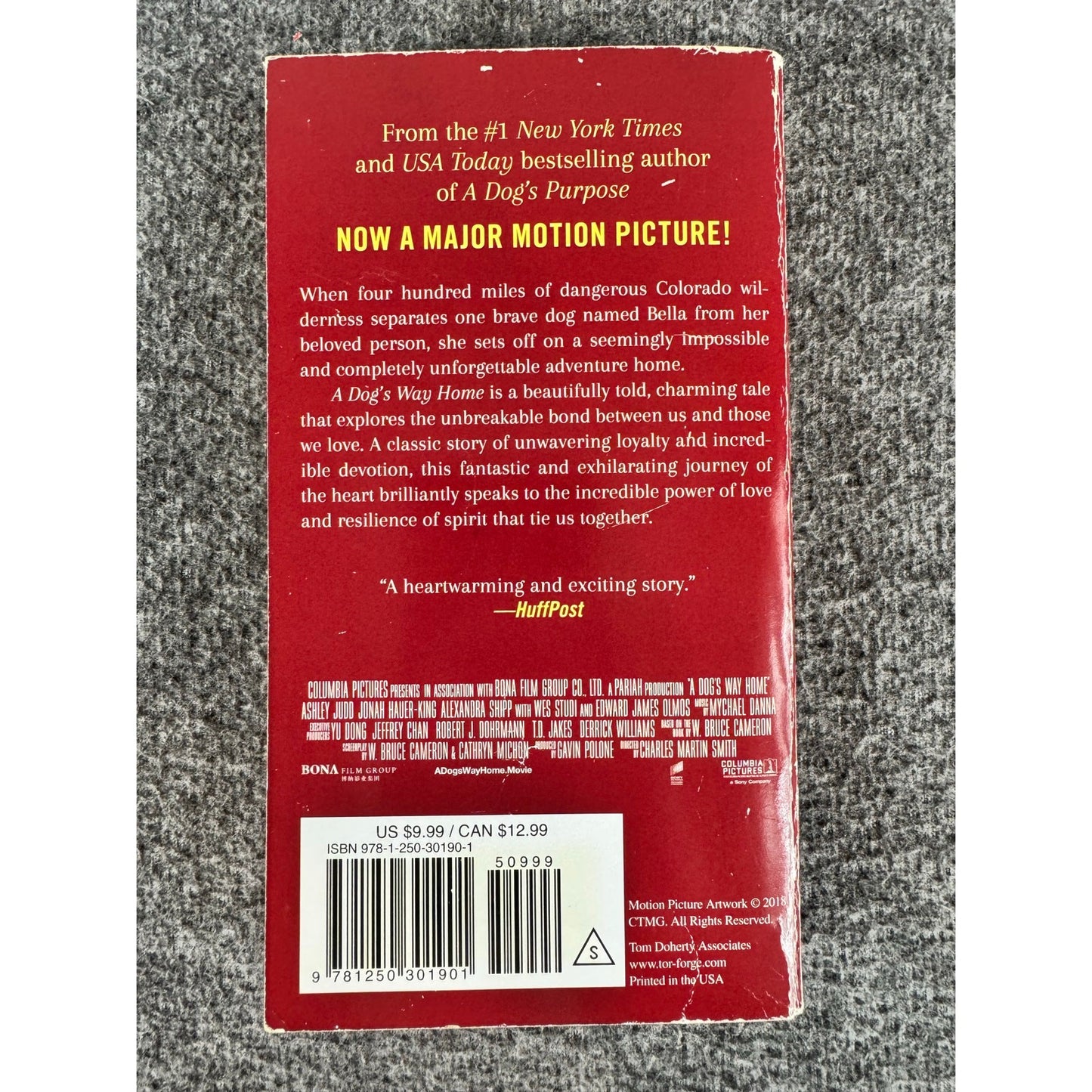 A Dog's Way Home by W. Bruce Cameron (Paperback)