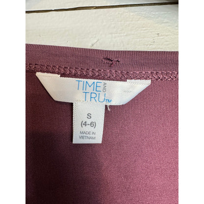 Time and Tru Long Sleeve Top Women's Size Small