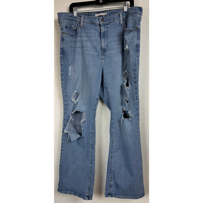 Levi Strauss Blue High Rise Bootcut Jeans Women's 18w