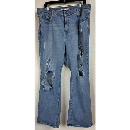 Levi Strauss Blue High Rise Bootcut Jeans Women's 18w