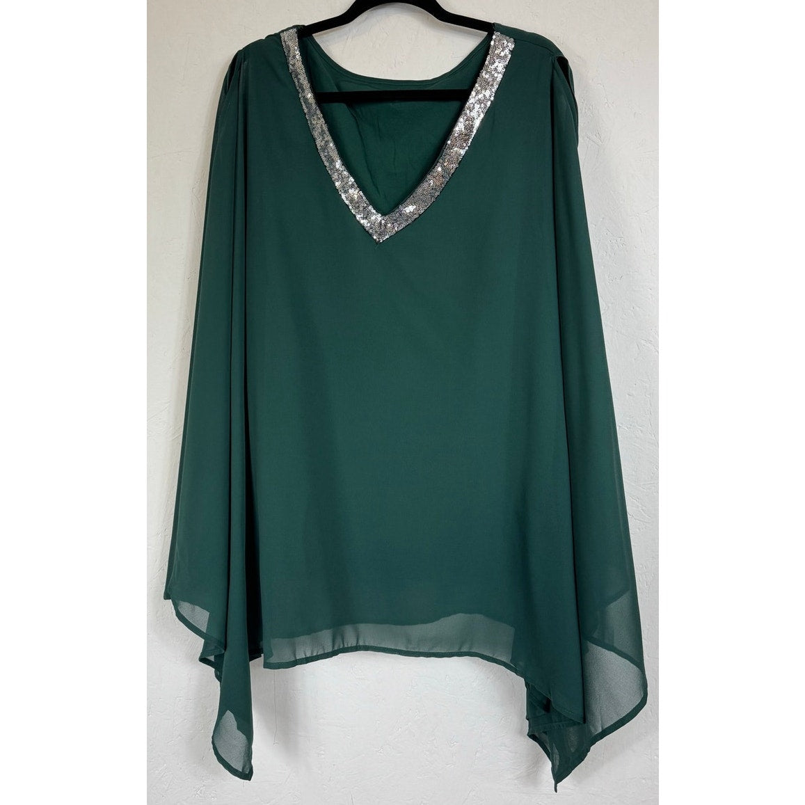 Green 2pc Set Blouse and Pants Women's Size 4X