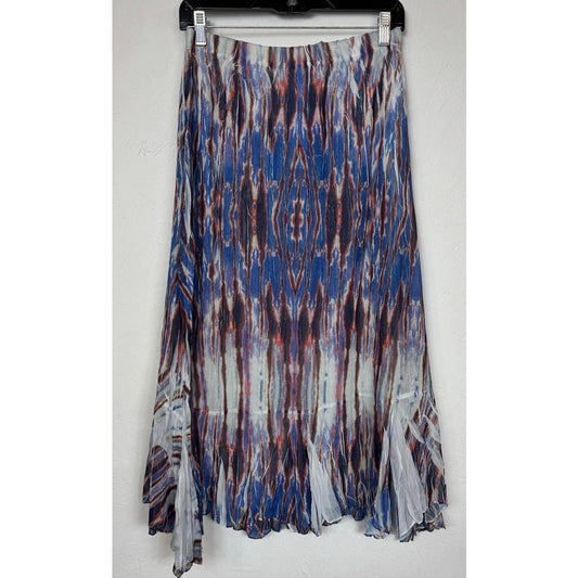Reba Blue Midi Skirt Women's Size Small