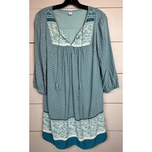 Old Navy 3/4 Sleeve Dress Women's Size Medium