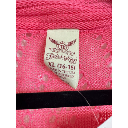Cato Pink Long Sleeve Cardigan Women's Medium