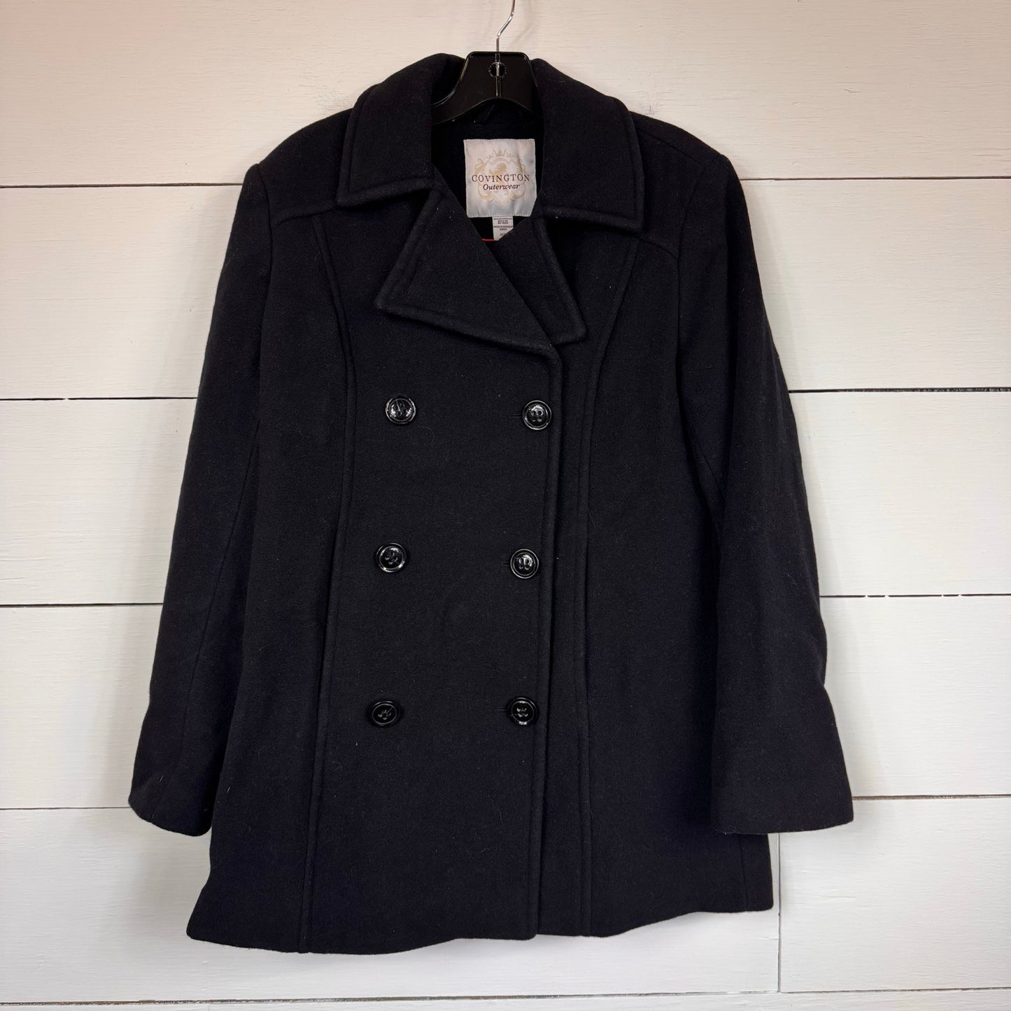 Covington Black Pea Coat Women's Size Medium