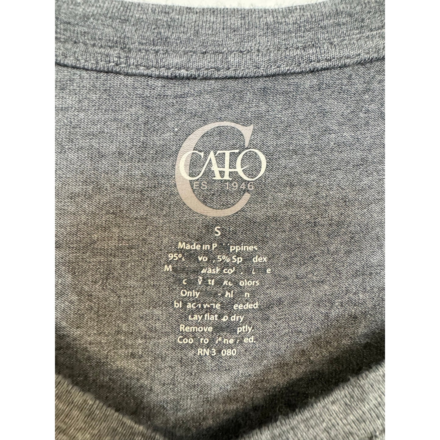 Cato Gray T-shirt Women's Size Small