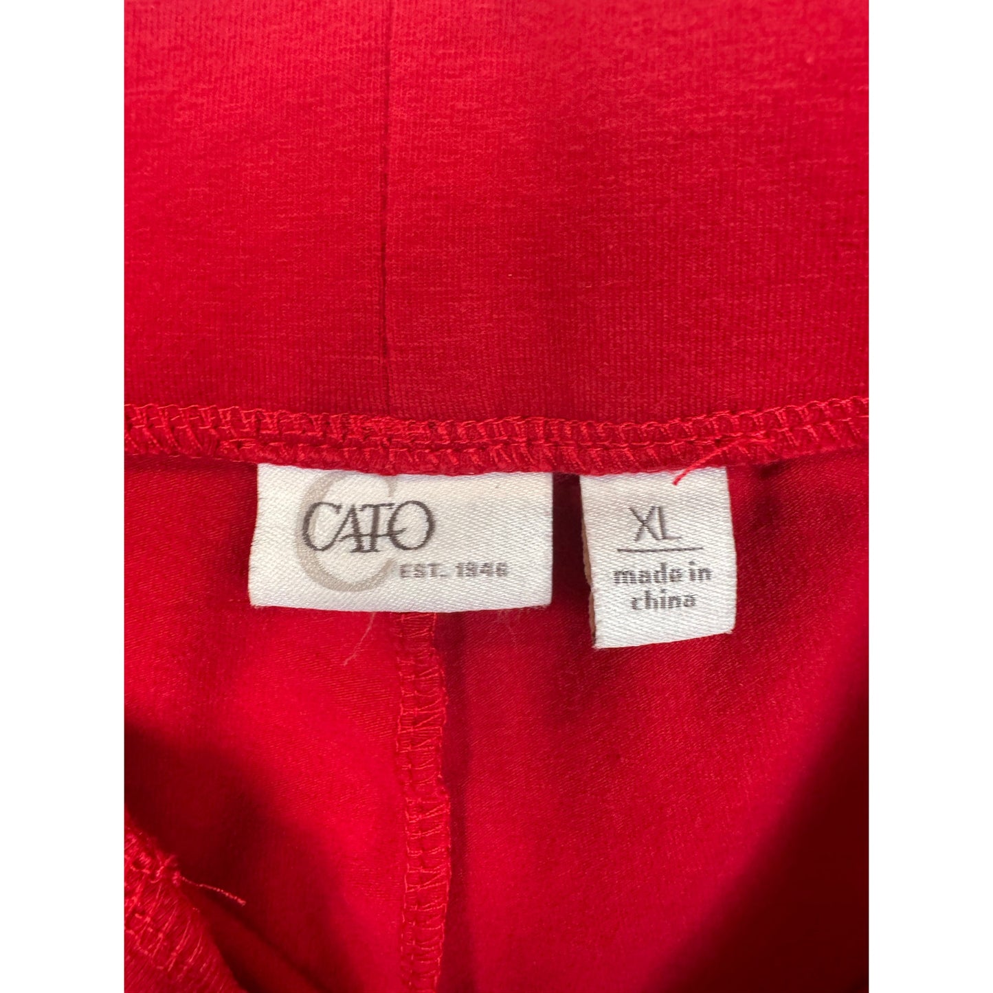 Cato Red Leggings Women Extra Large