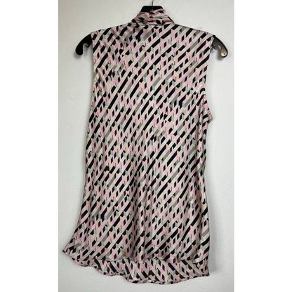 Black Label by Evan Picone Pink Sleeveless Blouse Women's Large