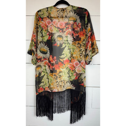 See You Monday Floral Kimono Women's Size Small