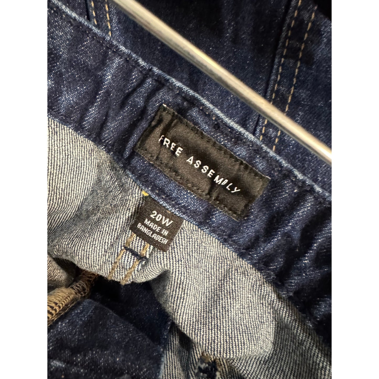 Free Assembly Blue Wide Leg Jeans Women's 20W