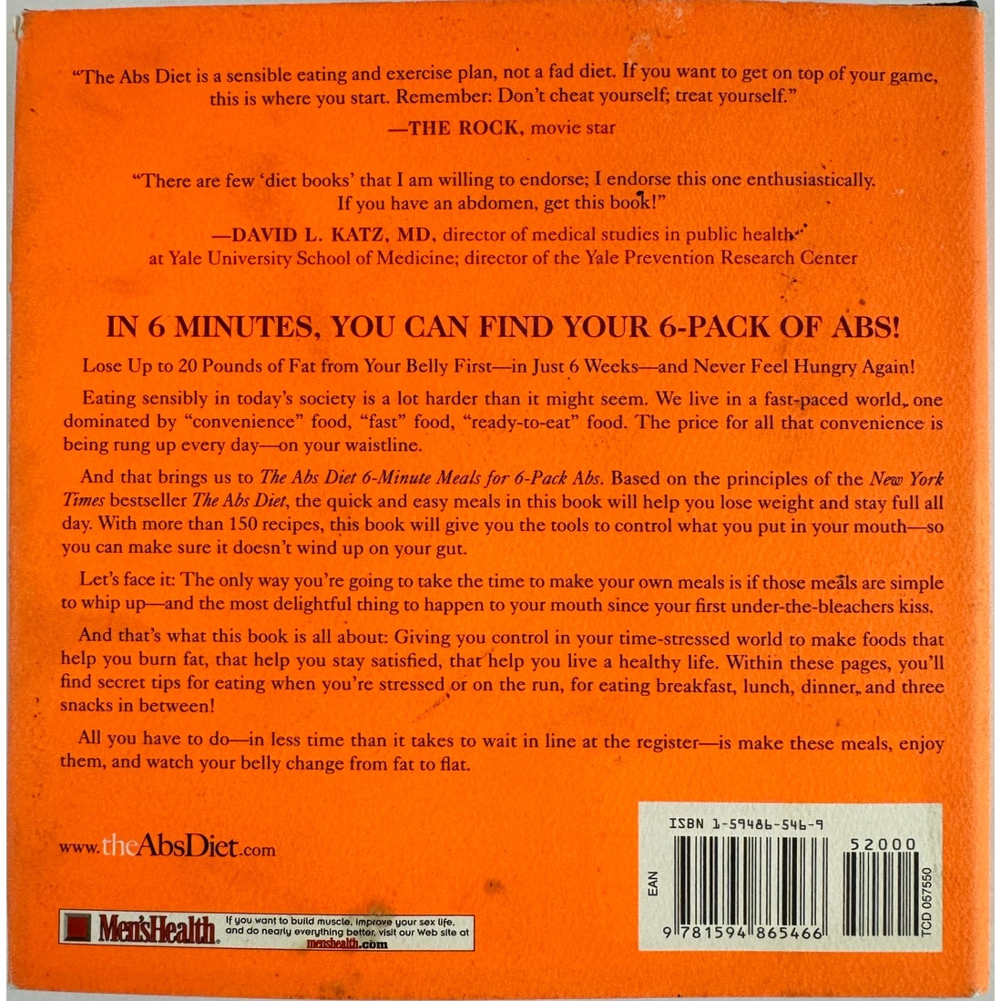 The Abs Diet 6-Mintue Meals for 6-Pack Abs by David Zinczenko (Hardcover)
