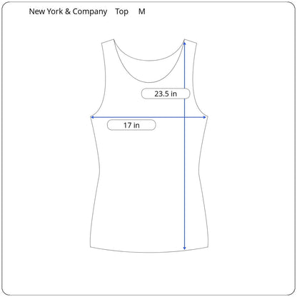 New York & Company Sleeveless Top Women's Size Medium