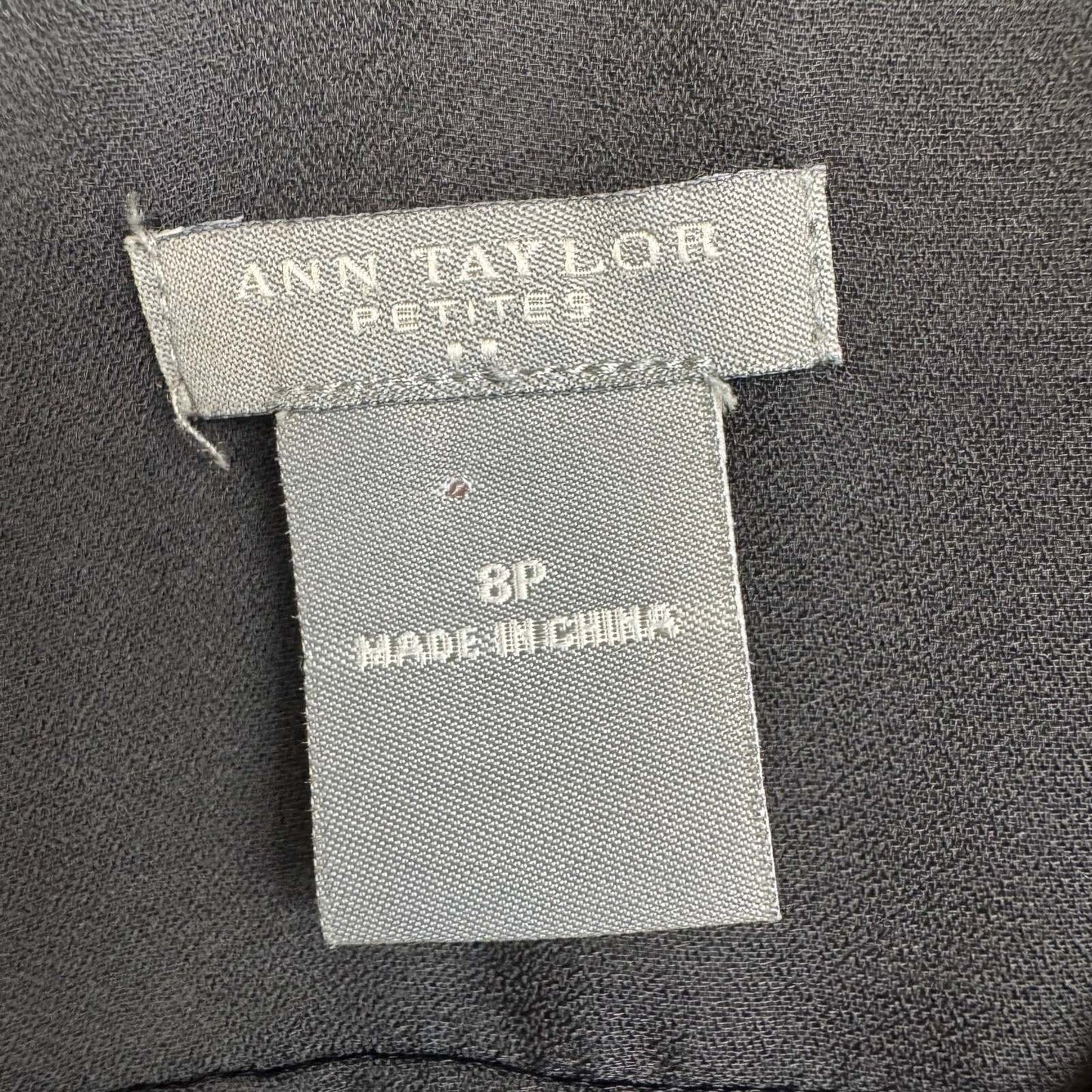 Ann Taylor Black Sleeveless Blouse Women's Size 8P