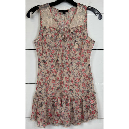 15Firteen Sleeveless Tan Blouse Women's Size Small