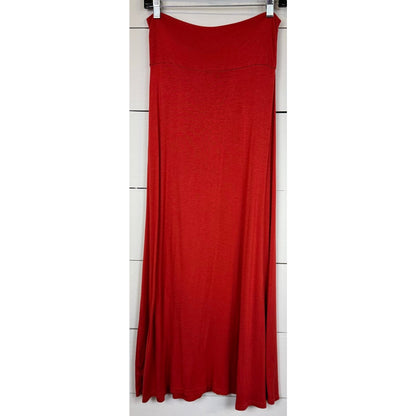 Uj Orange Maxi Skirt Women Medium