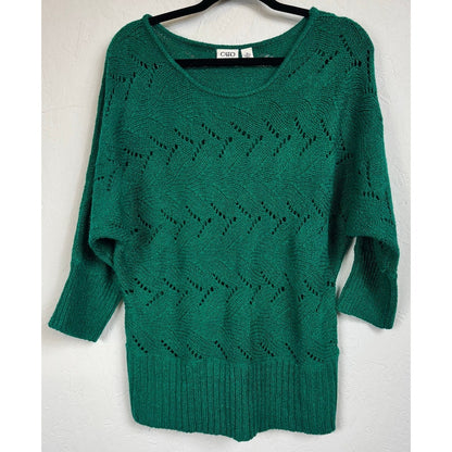 Cato Green Sweater Long Sleeve Blouse Women's Size XL