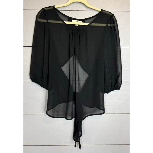 Ya Los Angeles 3/4 Sleeve Sheer Blouse Women's Size Medium