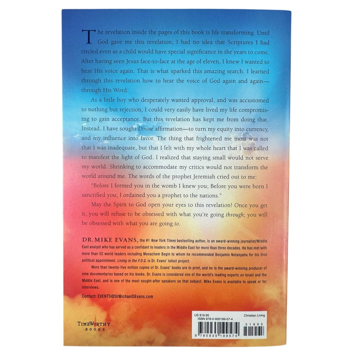 Living in the F.O.G. by Mike Evans (Paperback)