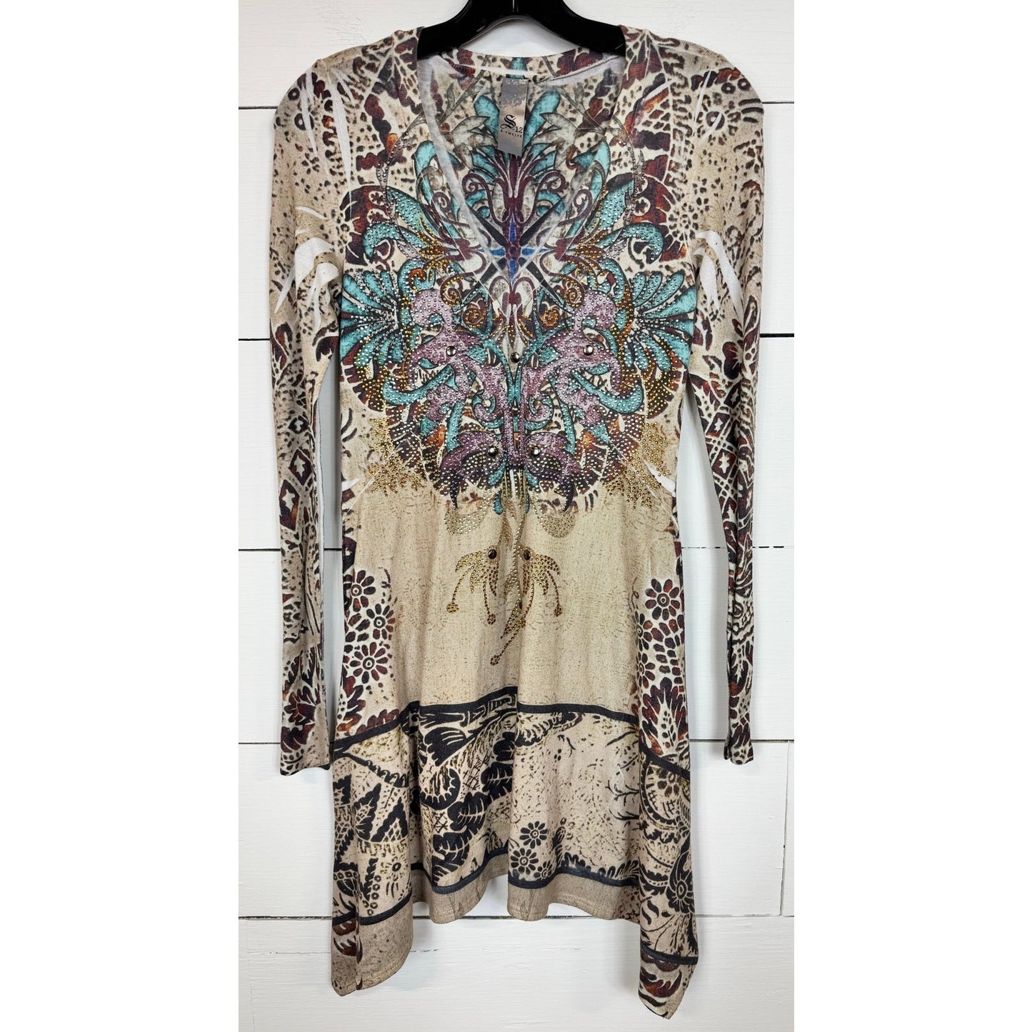 S-Twelve Long Sleeve Dress Women's Size Small