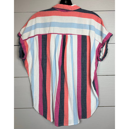 Time and Tru Short Sleeve Blouse Women's Size Small