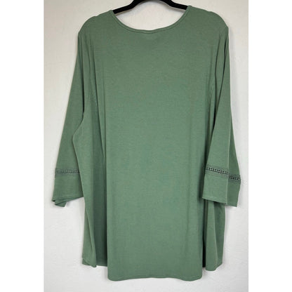 Avenue Green 3/4 Sleeve Blouse Women's 26/28