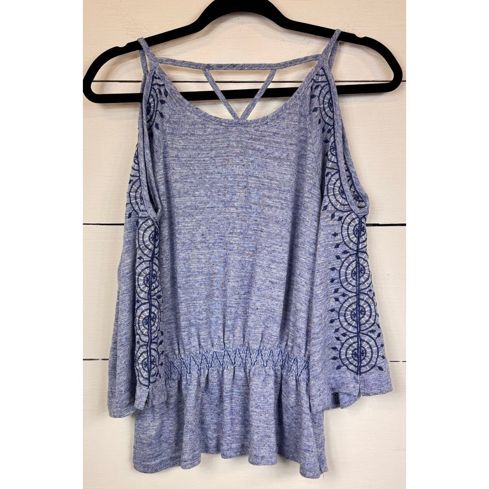 Skies Are Blue Cold Shoulder Blouse Women's Size XL