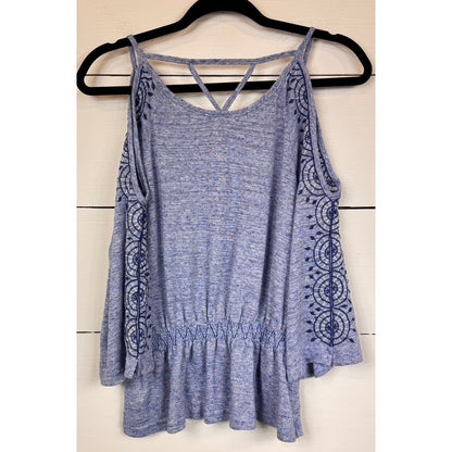 Skies Are Blue Cold Shoulder Blouse Women's Size XL