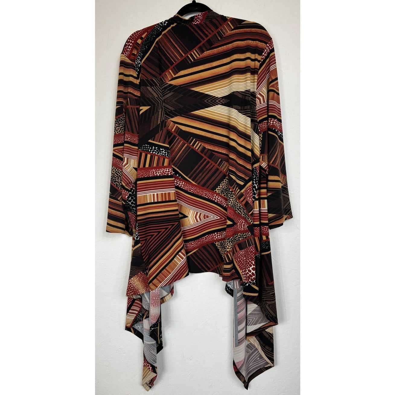 Avenue Brown Long Sleeve Cardigan Women's 26/28