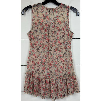 15Firteen Sleeveless Tan Blouse Women's Size Small