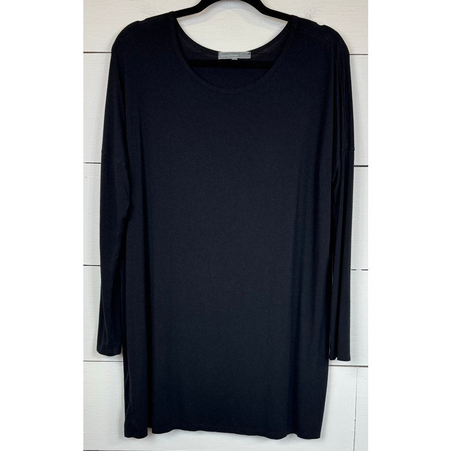 Emma's Closet Black Long Sleeve Blouse Women's Size Medium